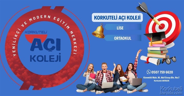 KORKUTELİ AÇI KOLEJİ için kapak